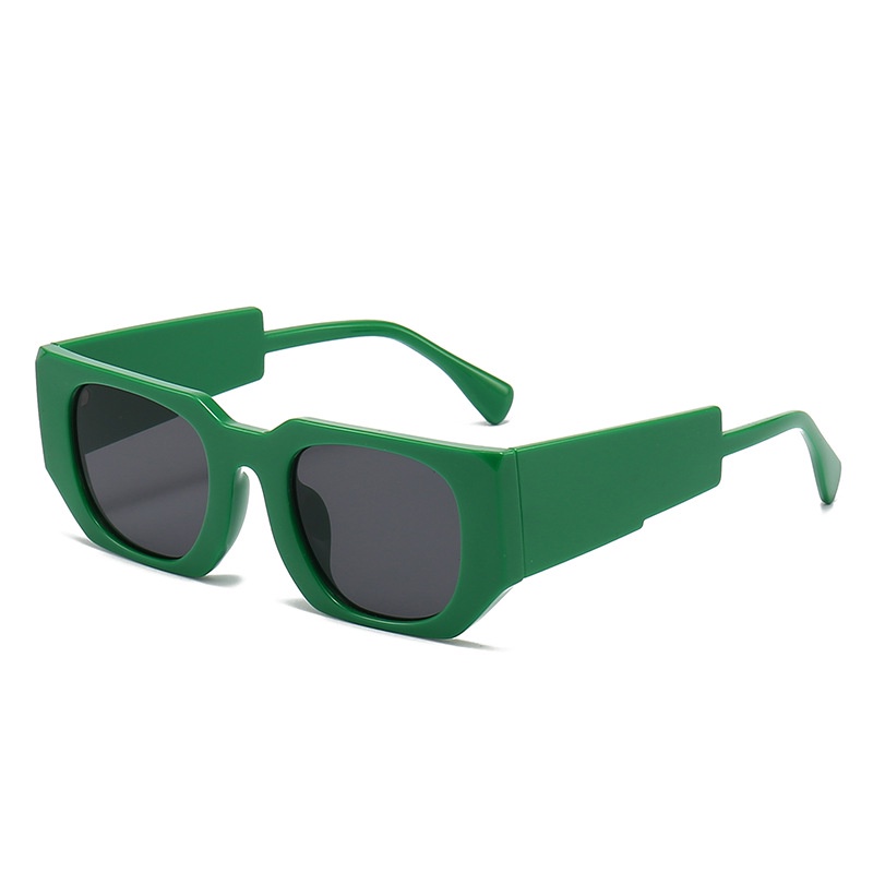 Kính Mát Tròng Vuông Nhỏ Màu Đen Chống Tia UV400 Thời Trang Cho Nam Và Nữ