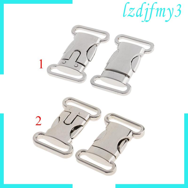 Set 2 Khóa Cài Kim Loại Tháo Gỡ Nhanh Cho Dây Đeo Túi Xách Paracord Làm Thủ Công Lzdjlmy3