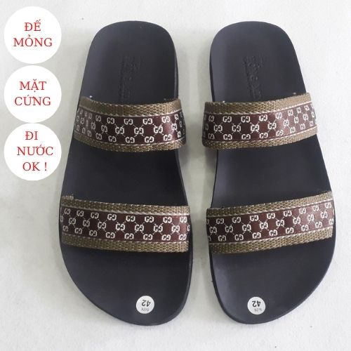 Dép nam quai dù ,dép nam quai ngang HM12 đế mỏng đi nước thoải mái