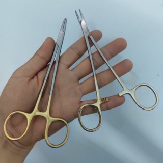 Kềm kẹp kim/ Pen kẹp y tế cao cấp chuôi cán vàng