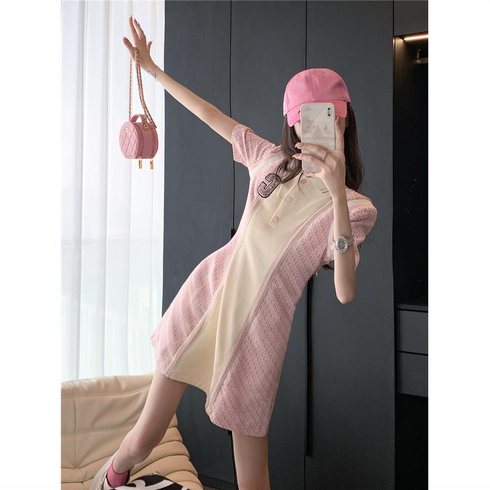 &quot;Original&quot; French Polo dress women's 2022 summer new chic senior sweet waist dress