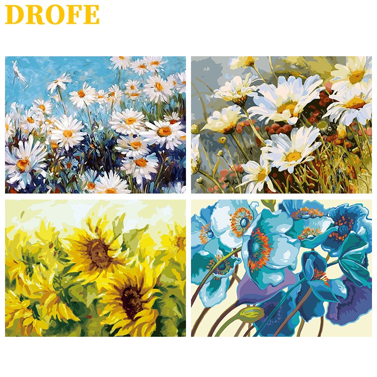 Bộ Tranh Tô Màu Số Hóa DIY 40x50cm Dùng Trang Trí