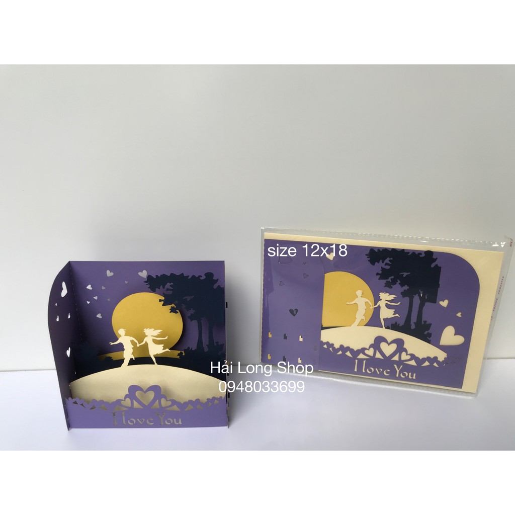 Hộp Tình Yêu 9  - Love - Thiệp 3D