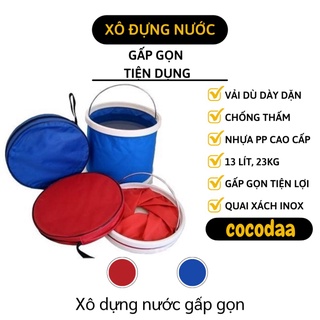 Xô Đựng Nước Gấp Gọn - Thùng Đựng Nước, Dụng Cụ Vệ Sinh Xe Hơi Chống Thấm Nước 5488 [FREESHIP]