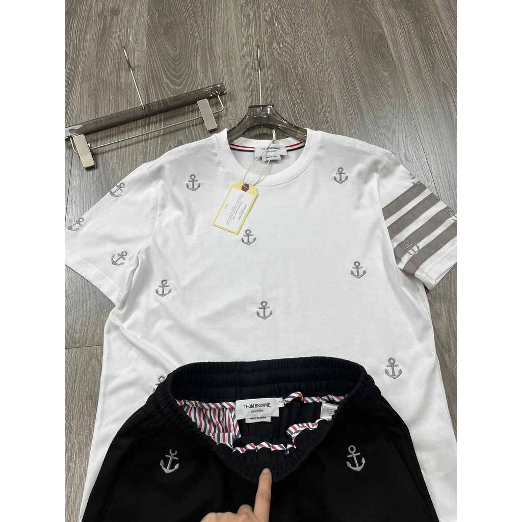 Đồ bộ thể thao nam mỏ neo bộ hè nam cộc tay chất thun co giãn 4c