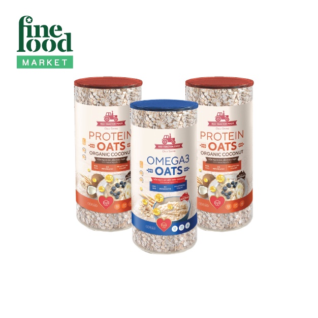 Combo 2 Hủ Yến Mạch Protein 500gr + 1 Hủ Yến Mạch giàu Omega 3 Oats 500gr