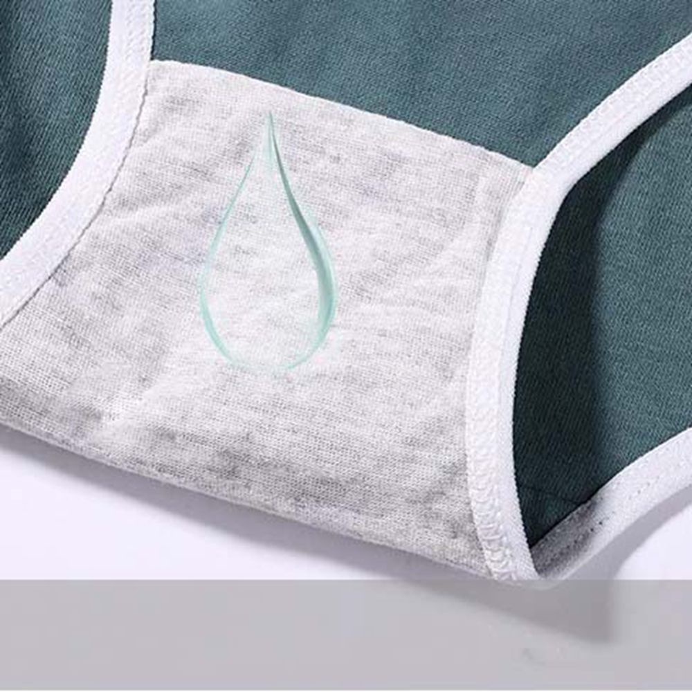 EPOCH Quần lót cotton mềm eo thấp phối ren thoáng khí in họa tiết kẻ sọc đính nơ ngọt ngào phong cách Hàn Quốc cho nữ