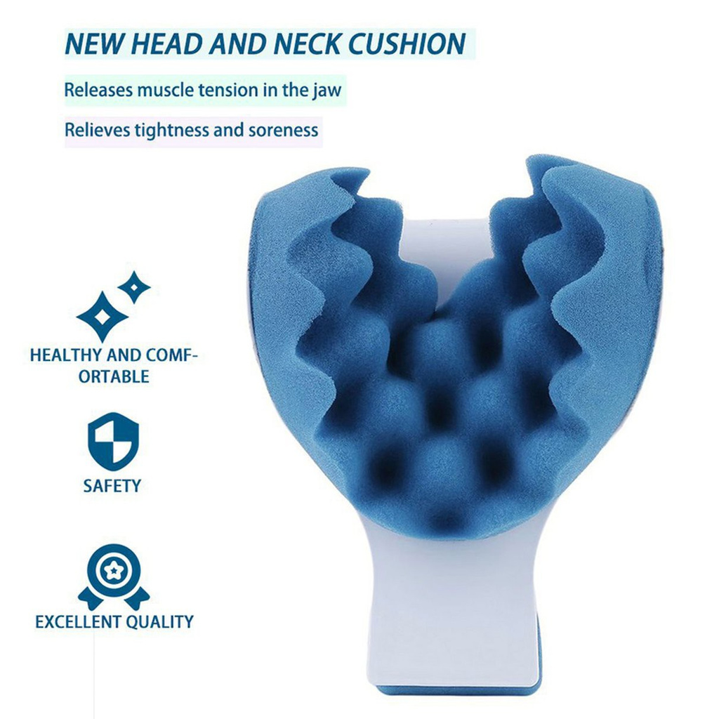 Head Neck Shoulder Massage Pillows Relaxation Relaxer Neck Support Ease