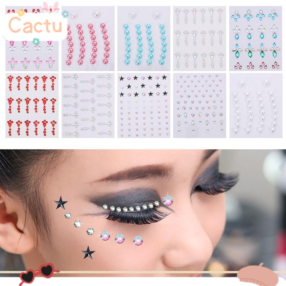 CACTU Fashion Eyeshadow Sticker Eyes And Face Makeup Tattoo Stickers New|Tattoo DIY Nail Art Body