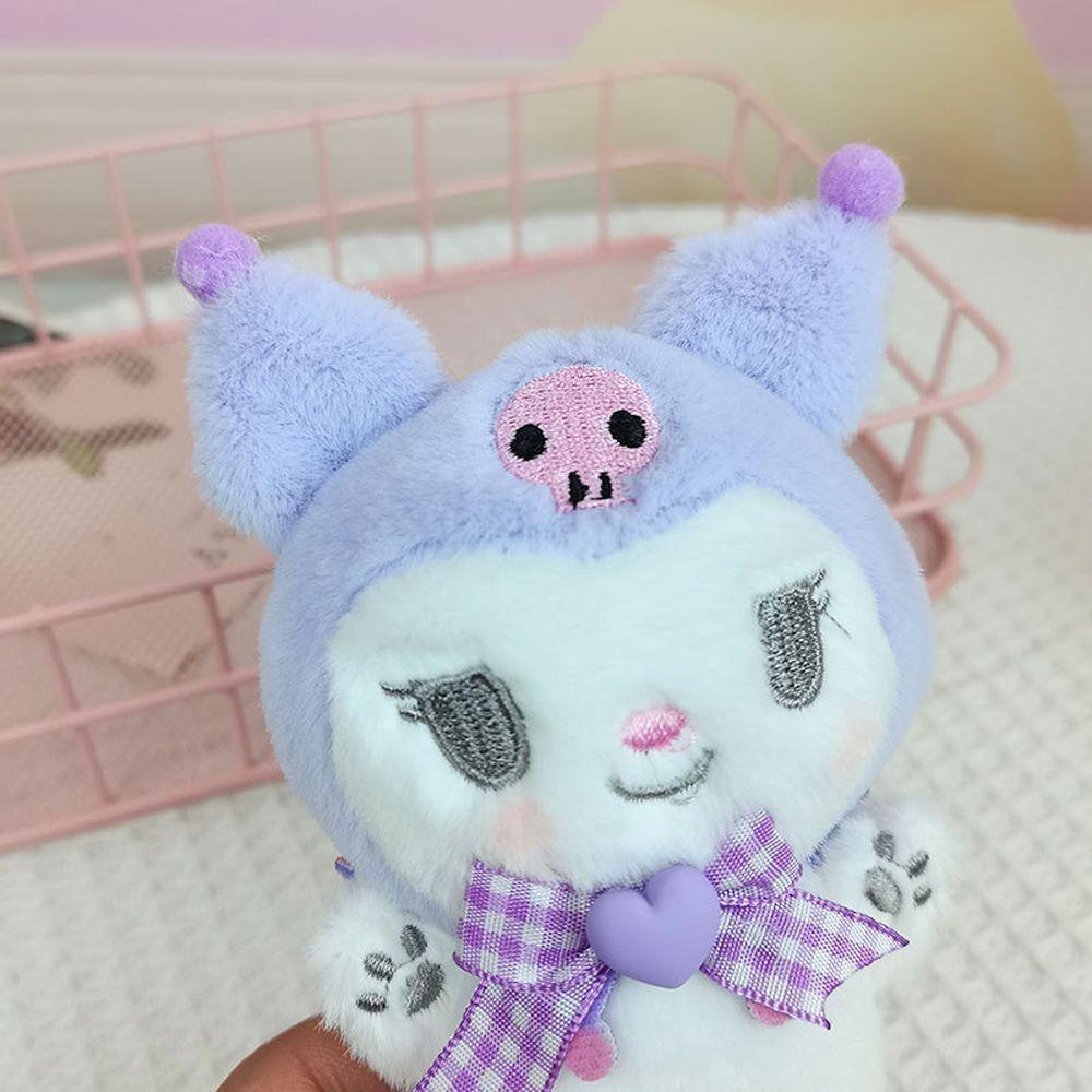 MXGOODS Kuromi Túi Đựng Son Môi Tích Hợp Móc Khóa Hình Thú Nhồi Bông Melody Kitty Dễ Thương Dành Cho Trẻ Em