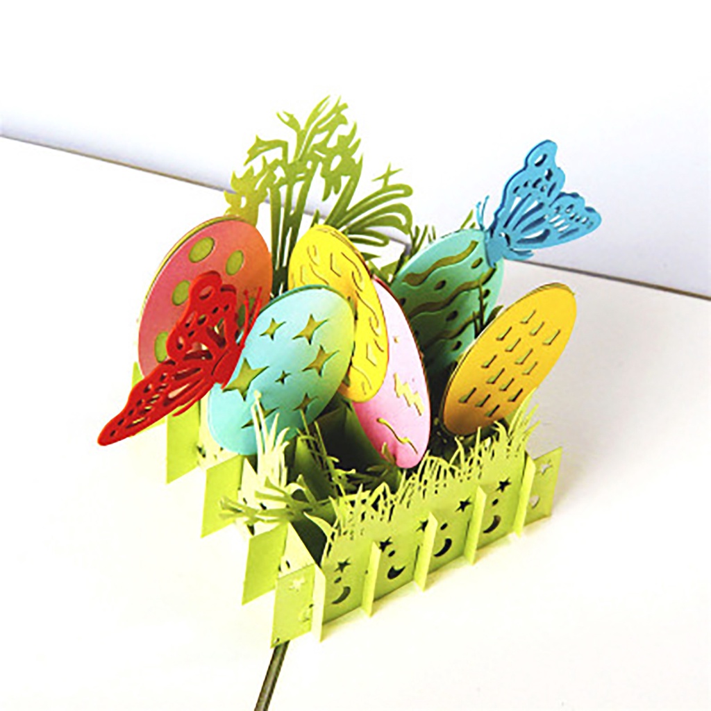 [proflyVN]3 Pack Easter Pop Up Cards - Easter Card, 3D Card, Easter Greeting Card, Easter