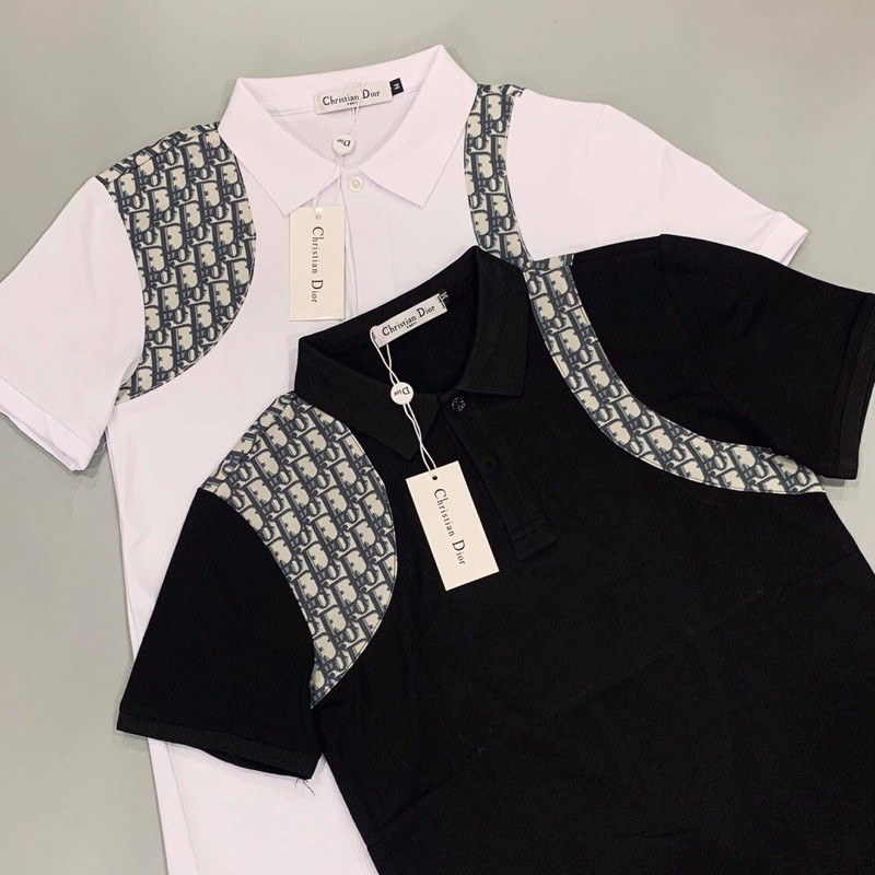 Áo polo Dior phối dáng Mcq, áo đôi nam nữ, áo thun cổ bẻ - Bee Shop | BigBuy360 - bigbuy360.vn