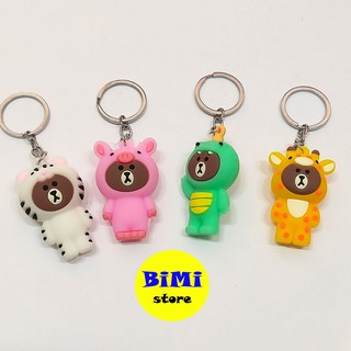 Móc khóa gấu khoác áo 12 con giáp đáng yêu - BiMi store
