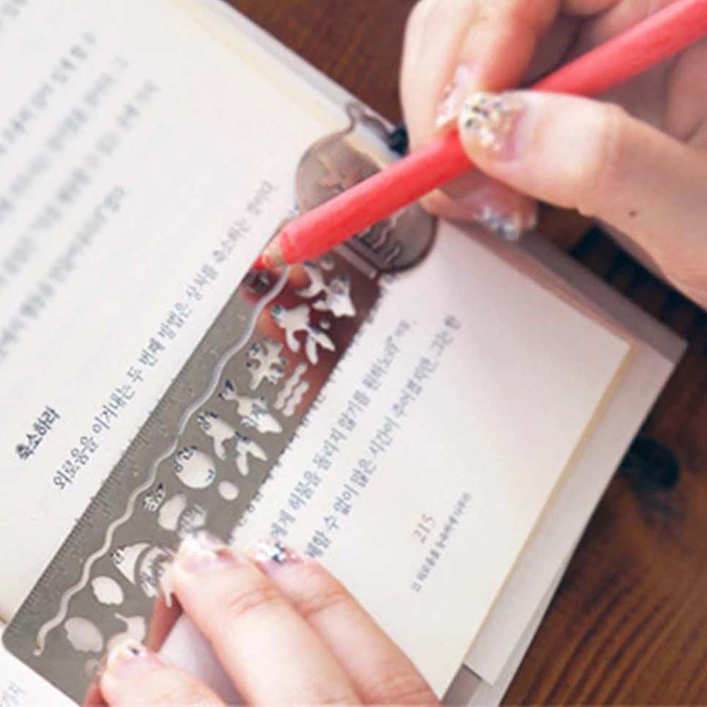 Kẹp đánh dấu trang sách đa năng thiết kế đục lỗ độc đáo tiện dụng cho giáo viên