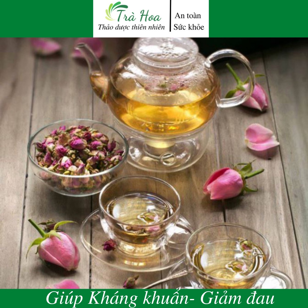 Trà hoa hồng, hoa hồng khô trắng da, giảm mụn Trà Hoa Cô Ba
