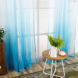 Rèm Cửa Sổ Màu Xanh Lá Trái Phải 100 * 200Cm