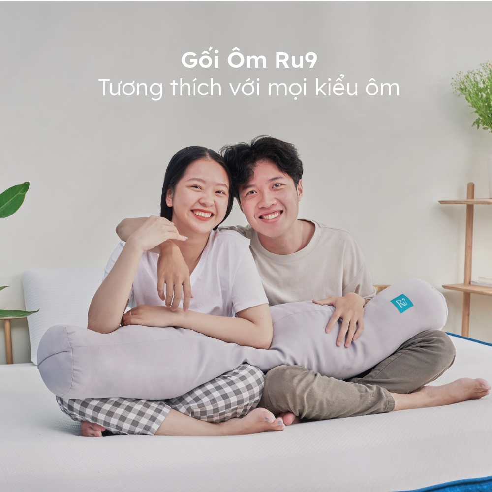 Gối Ôm Foam Ru9 Chiều Dài Khoa Học, Thiết Kế Giữ Ấm Bụng Giúp Ngủ Ngon - 20cm x 115cm