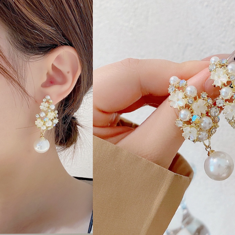 Bông Tai Bạc S925 Hình Hoa Phong Cách Hoàng Gia Pháp Thời Trang Mới Cho Nữ