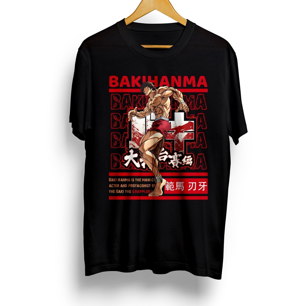 Áo thun in hình Baki the Grappler T Shirt Baki Hanma Manga Yujiro độc đẹp giá rẻ