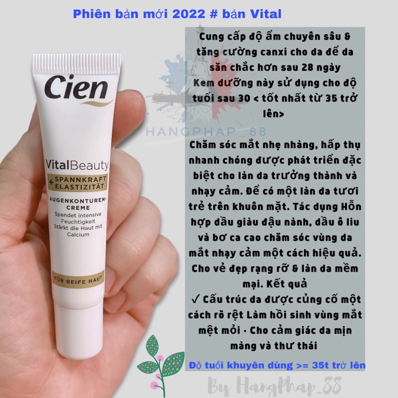 KEM DƯỠNG MẮT NÂNG CƠ CIEN_CÓ BILL