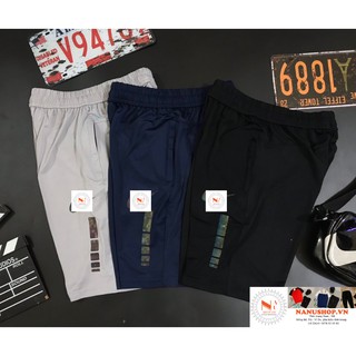 Quần đùi nam ❤FreeShip❤ Quần short thể thao, cotton poli 3 sọc co dãn 4 chiều Cao cấp