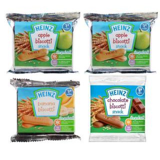 Bánh Quy Ăn Dặm  Ít Đường Heinz Đủ Vị - Táo - Dâu Chuối - Socola - Xoài Mơ 60G - 7M - 10/2022