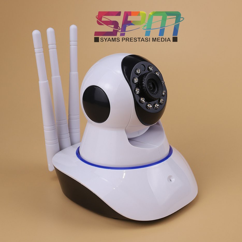 Camera An Ninh Cctv Wifi Baby Cam Q5 3 Antenna Yyp2p Ptz 1080hd 2mp - Ip