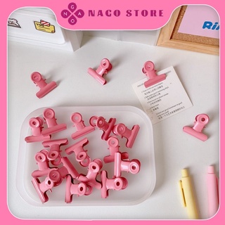 Kẹp Giấy Kim Loại Đuôi Tròn Phong Cách Retro - Kẹp FIle Tài Liệu Nago Store