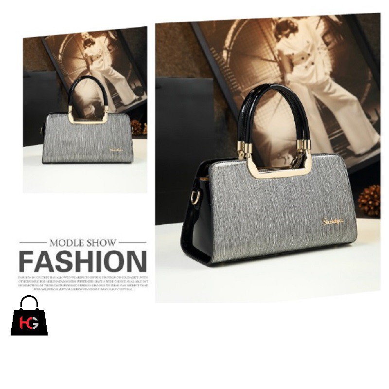 Túi Xách Nữ Công Sở Da Bò Cao Cấp(Da Thật  100%) Sáng Lấp Lánh Vip03 Size 33cm Bảo Hành 12 Tháng