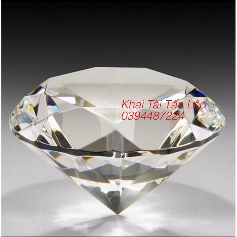 Kim cương pha Lê 8cm kèm đế biểu tượng của thành công và tài Lộc