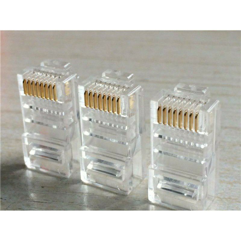 Đầu bấm dây mạng RJ45, hạt mạng LAN cat5e và cat6