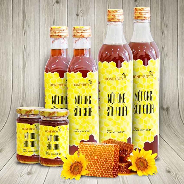Mật Ong Sữa Chúa HONEYBOY (Mật ong + 5% Sữa Ong Chúa nguyên chất)