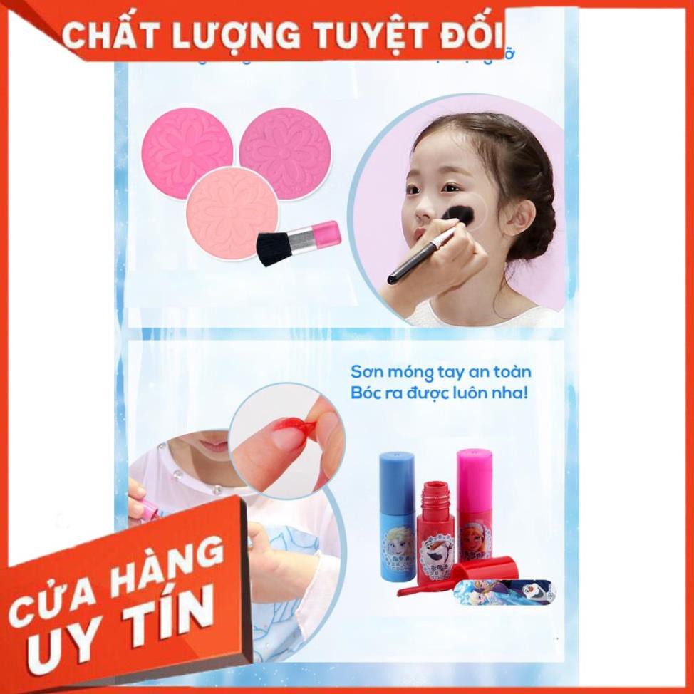 [Free Ship] Bộ đồ trang điểm công chúa Elsa hãng Disney an toàn cho bé xinh xắn, đáng yêu trang điểm cho các dịp lễ hội