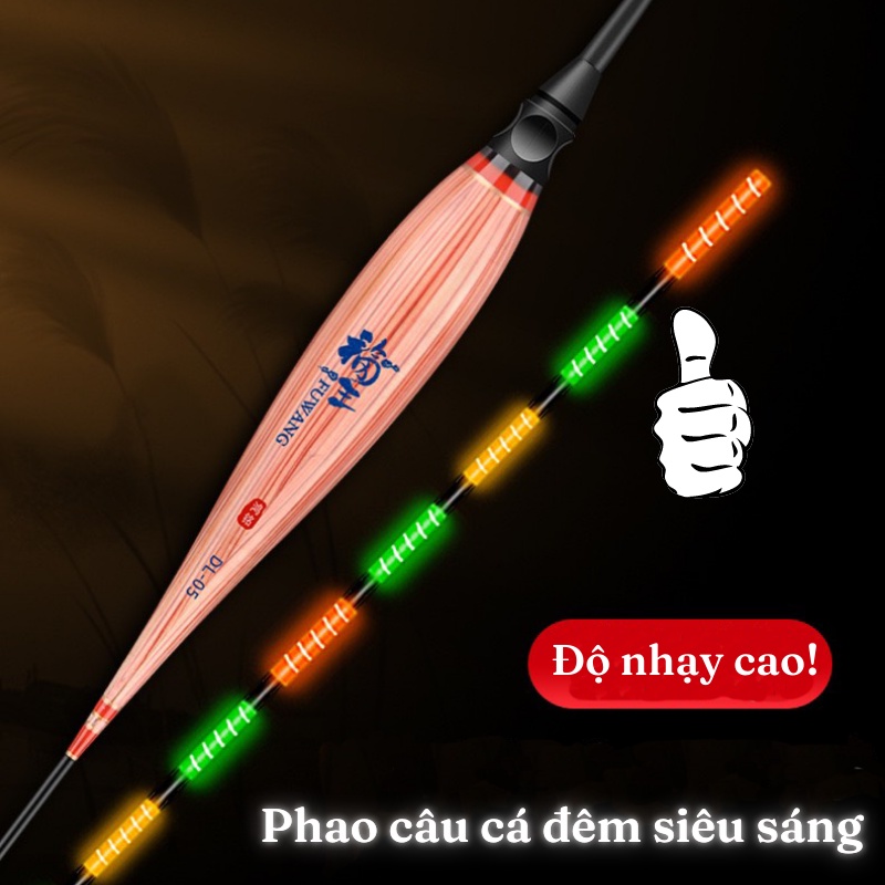 [ Tặng Kèm Pin ] Phao Câu Đài Cỏ Lau Bách Điểu , Phao Câu Ngày Đêm Thiết Kế Thông Minh , Độ Nhạy Cao