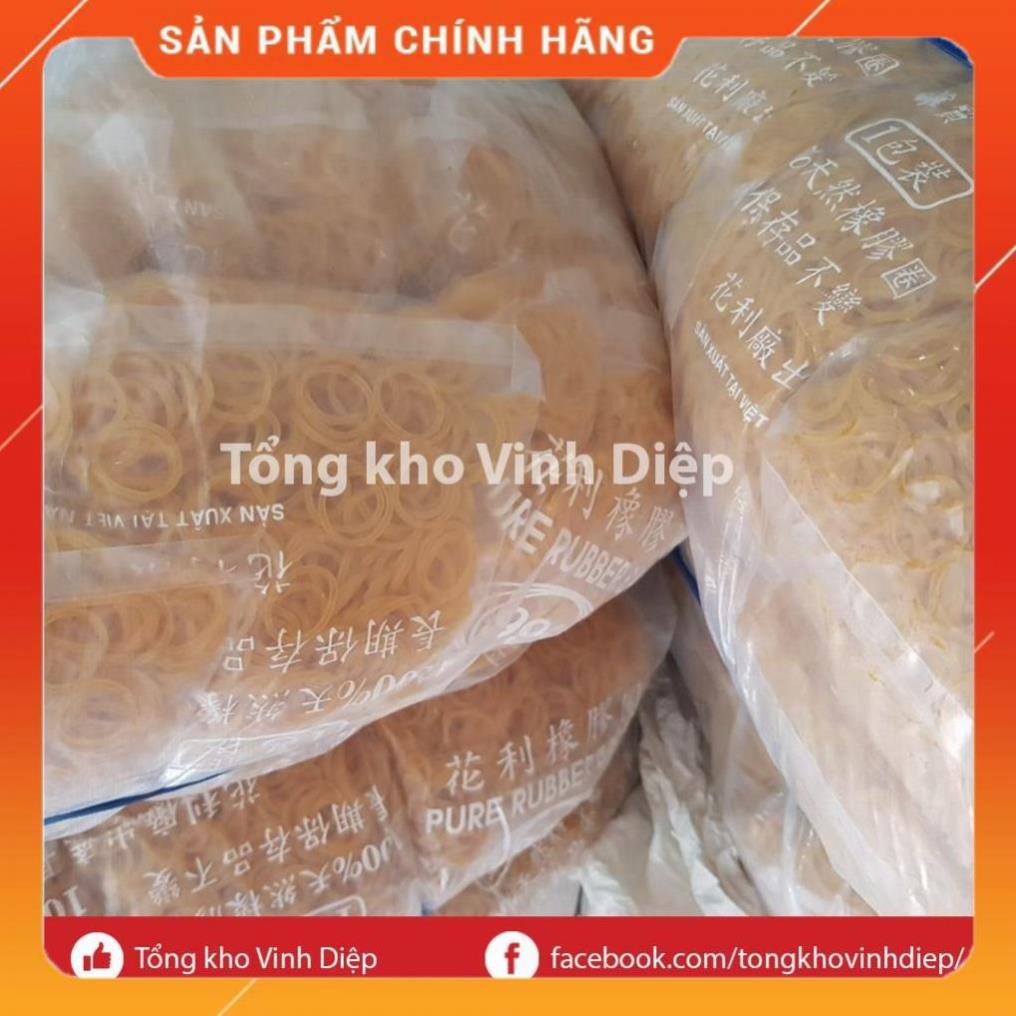 100g dây chun nịt, vòng chun buộc cao su màu vàng dai đủ kích cỡ