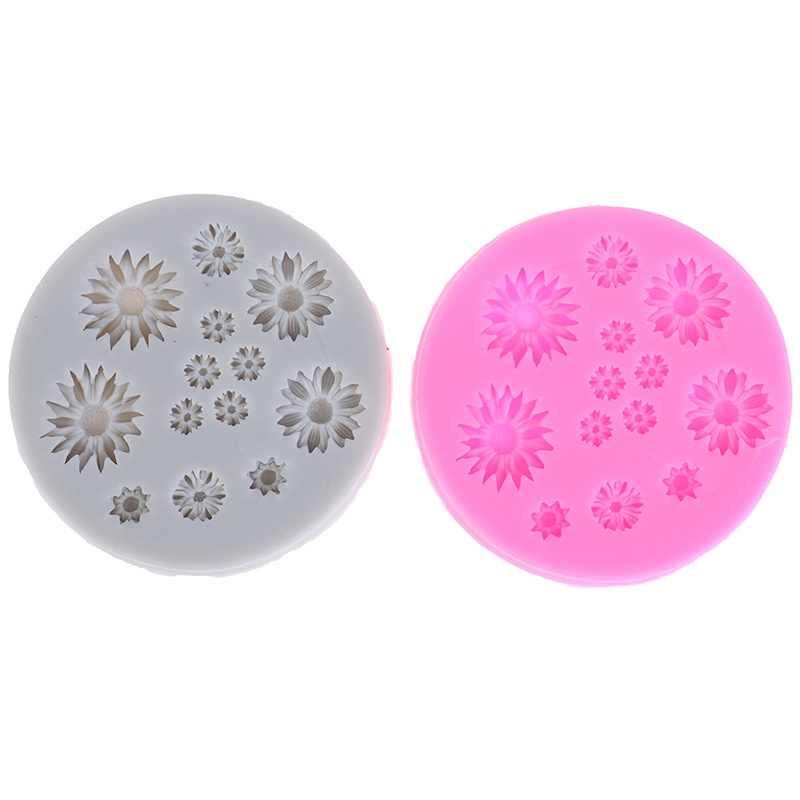 Khuôn Silicone Tạo Hình Hoa Cúc Trang Trí Bánh Kem