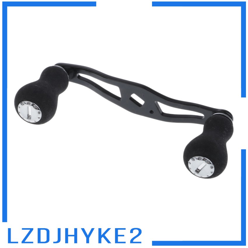 Tay cầm máy câu cá thay thế DIY bằng hợp kim nhôm màu đen