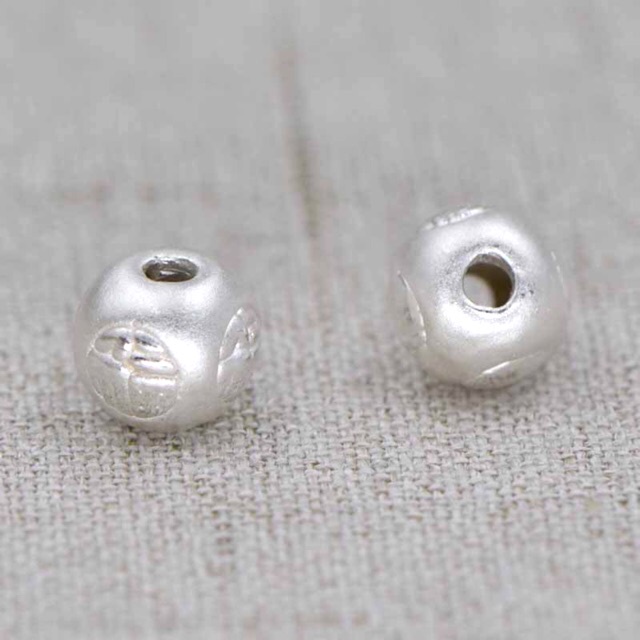 SỈ SIÊU RẺ  Charm bi kim tiền bạc hàng đẹp - Bạc chuẩn loại 1, PH037