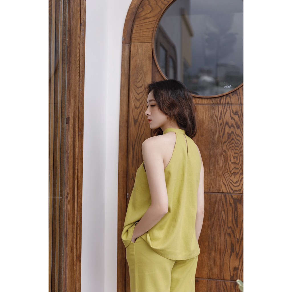 SHU SHI - Set Linen Cột Nơ Cổ