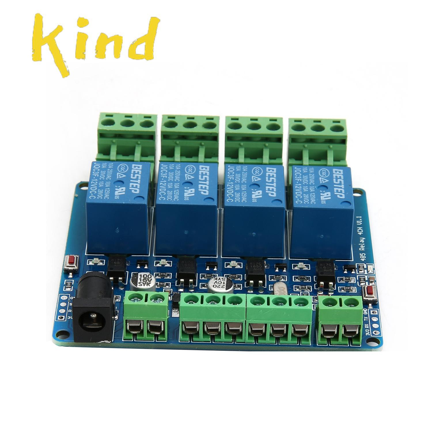 Mô Đun Rơ Le 4 Kênh 12v Rs485 / Ttl | BigBuy360 - bigbuy360.vn