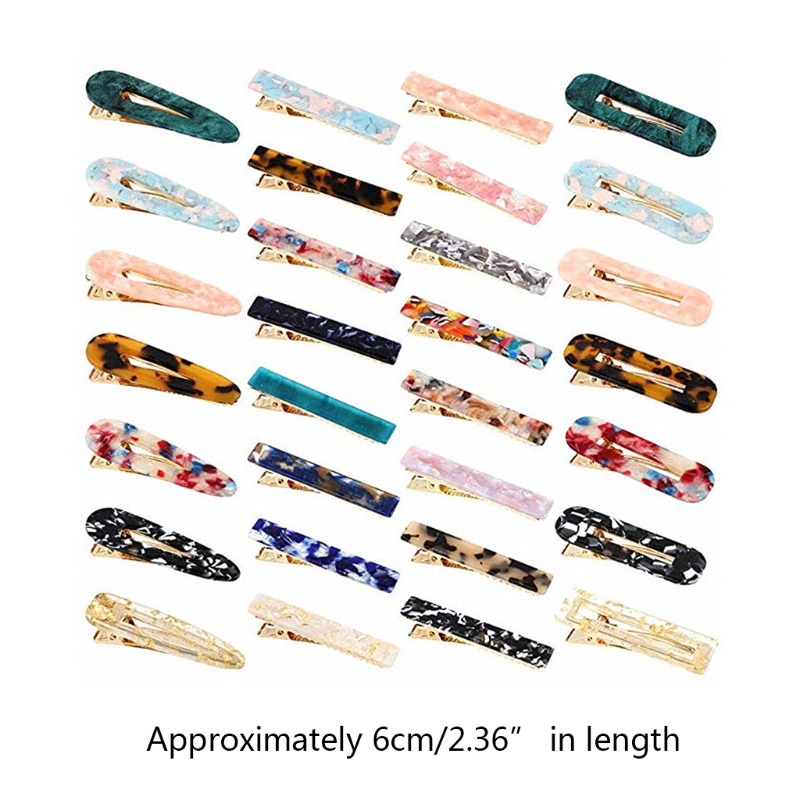 1 Bộ Kẹp Tóc Cá Sấu Bằng Nhựa Acrylic Cho Nữ