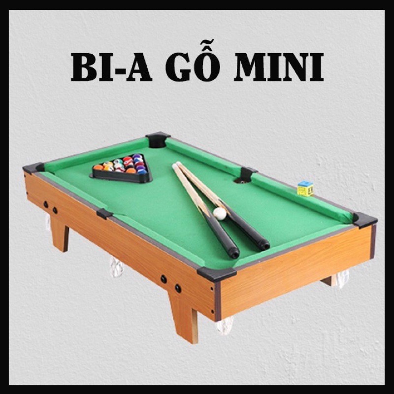 BỒ CHƠI BÀN BI-A MINI CHO BÉ YÊU SZ TO NHẤT Ạ ( BÀN GỖ )