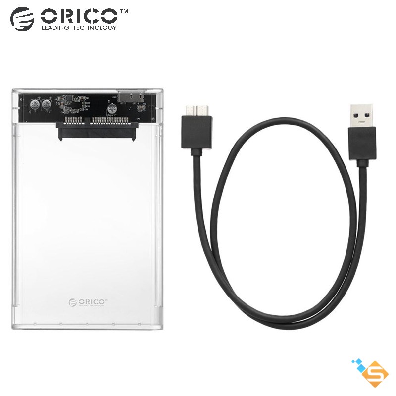 Hộp Đựng Ổ Cứng ORICO SATA HDD SSD 4TB 2139U3 USB 3.0 2.5&quot; Hỗ Trợ 2/4TB 5Gbps Trong Suốt - Bảo Hành 1 Năm