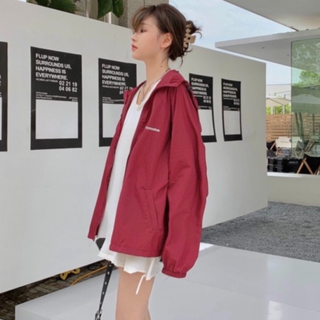 ZHELIHANGFEI Áo Khoác Chống Nắng Tay Dài Dáng Rộng Dễ Phối Đồ