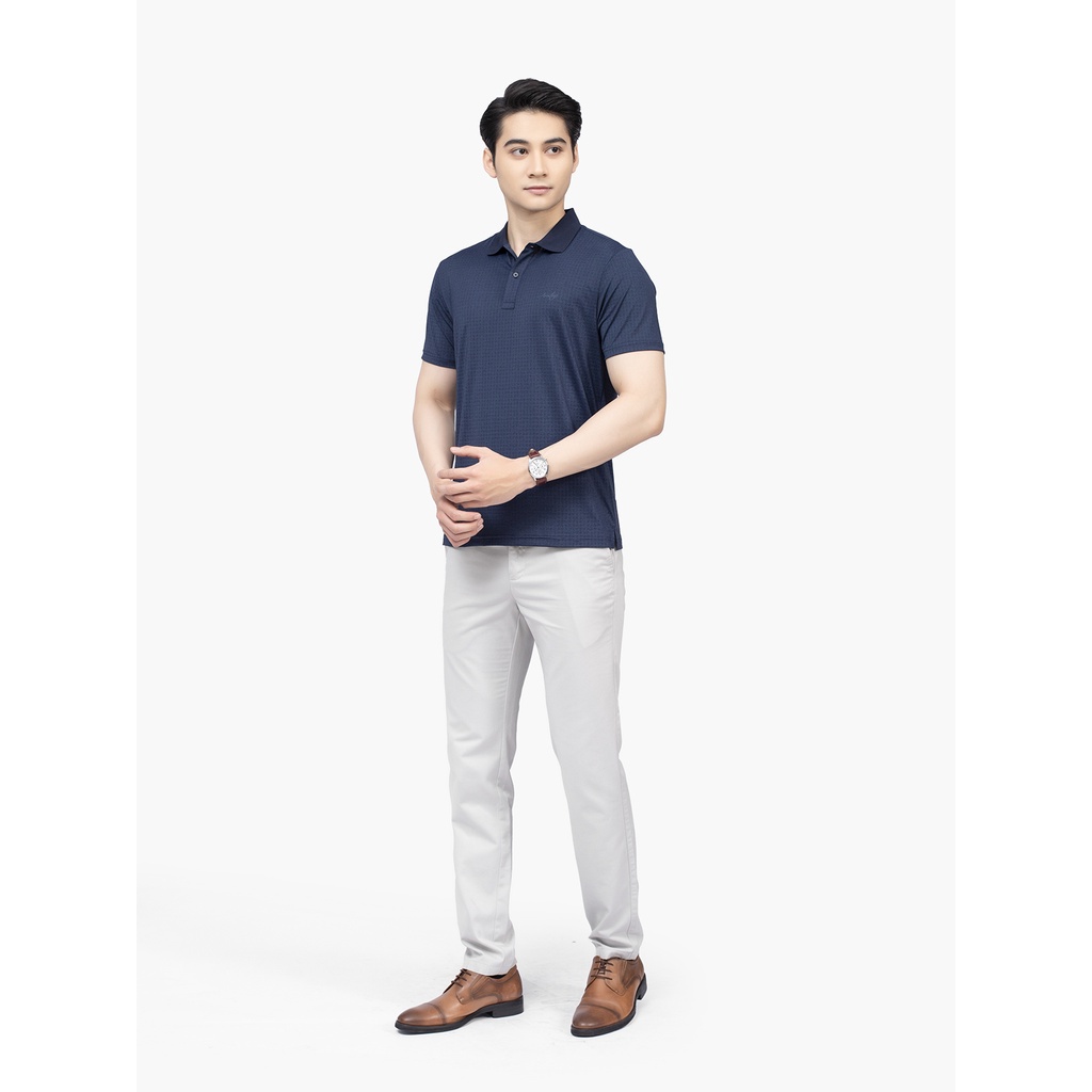 Áo thun polo nam Aristino APS059S2 phông ngắn tay có cổ bẻ dáng suông nhẹ trơn màu vải polyester thể thao mềm mại