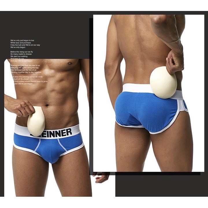 Quần độn mông và CU nam 2in1 quần lót sịp độn Dáng tam giác - hàng chính hãng SEEINNER - Sịp lót tam giác độn mông và cu