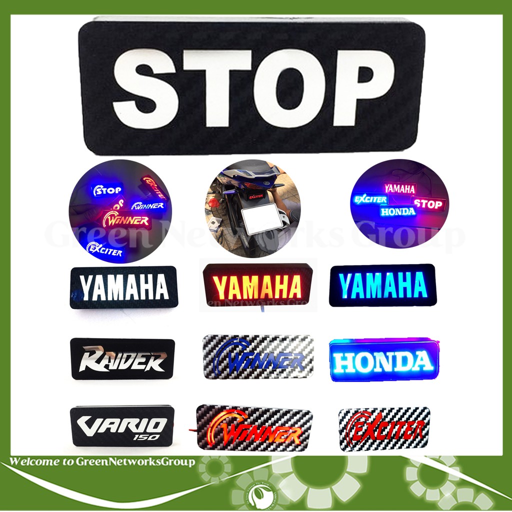 Đèn led Stop gắn dè sau xe Honda Yamaha Winner Exciter Vario Raider MXKing STOP GreenNetworks ( 1 cái )