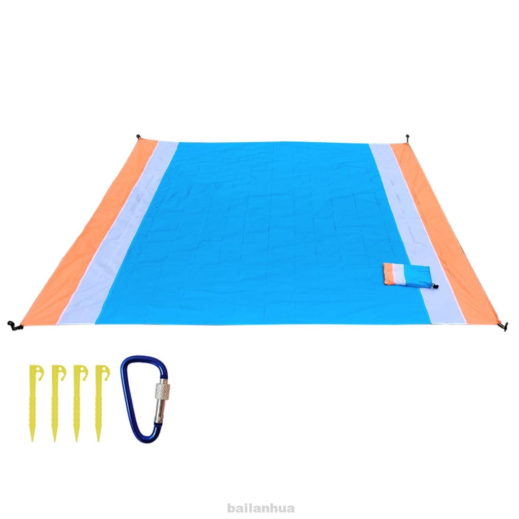 Camping Hiking Lightweight Oxford Cloth Quick Drying With Storage Bag Machine Washable Foldable Portable Beach Blanket