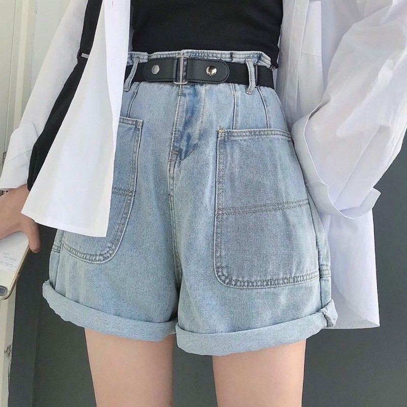 Quần Short Jeans Túi Hộp Ảnh Thật 100%