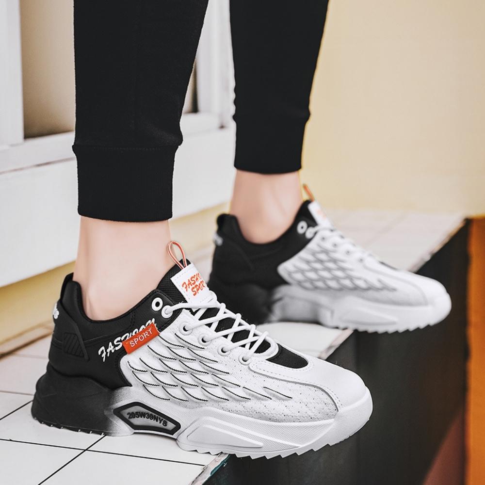 Giày sneaker nam vảy sóng đế loang tăng chiều cao màu cực chất